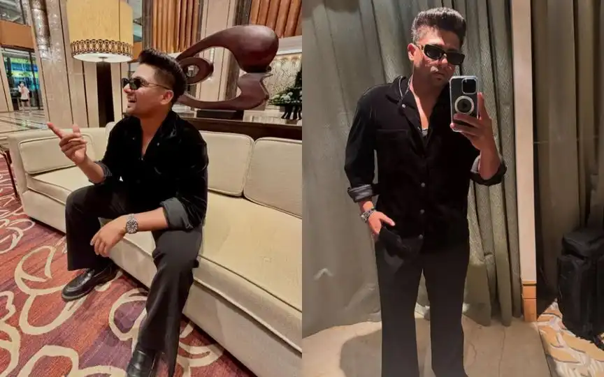 Sarfaraz Khan Flaunts His Transformation In A Suave Black Outfit That Has Fans Talking